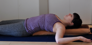 Yoga roll under the spine